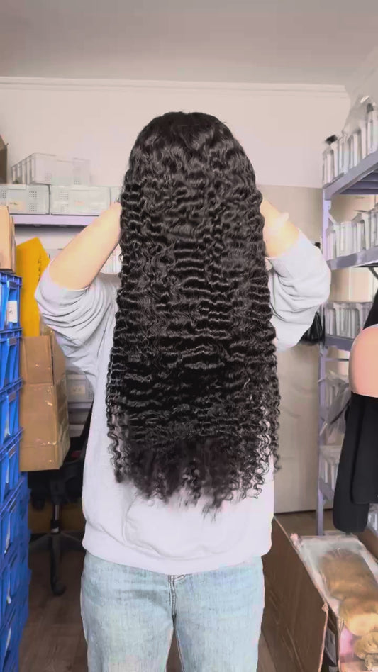 13x4 HD Full Frontal Burmese Curly Wig