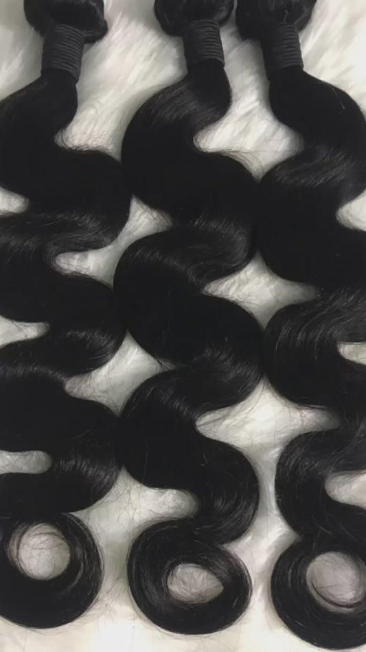 Virgin hair bundles Body wave 16"